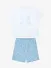 Mitch & Son Jongens Set Zwembroek Osmar Sky Blauw