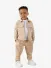 Mitch & Son Jongens Joggingpak Vest Princeton Stone Beige