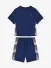 Mitch & Son Jongens Set T-shirt Short Phoenix Blauw Navy