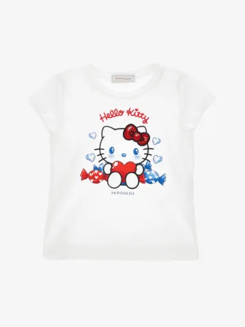 Meisjes T-shirt Hello Kitty Regular Wit