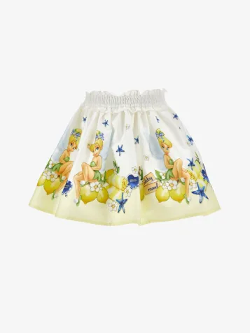 Meisjes Rok Tinkelbel Wit Geel