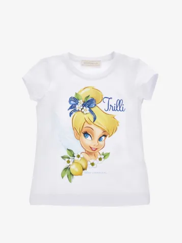 Meisjes T-shirt Tinkelbel Regular Wit