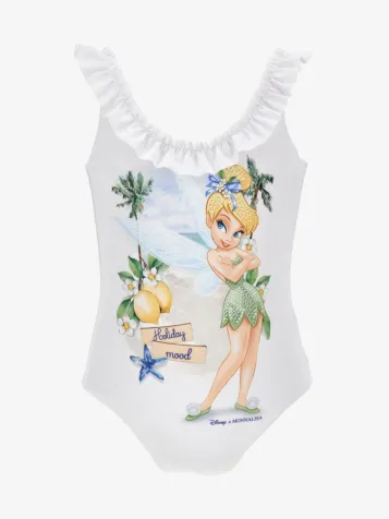 Meisjes Badpak Tinkelbel Wit