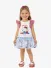 Monnalisa Meisjes Jurk Hello Kitty Wit