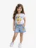 Monnalisa Meisjes T-shirt Tinkelbel Regular Wit