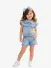 Monnalisa Meisjes Spijkershort Gerafeld Tinkelbel Denim Bleach