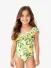 Molo Meisjes Badpak One Shoulder Net Citrus