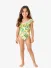 Molo Meisjes Badpak One Shoulder Net Citrus