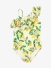 Molo Meisjes Badpak One Shoulder Net Citrus