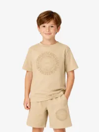 Moschino Jongens Set T-shirt Short Irish Cream