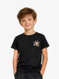 Moschino Jongens T-shirt Teddybeer Zwart