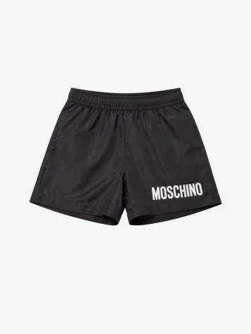 Jongens Zwembroek Logo Zwart