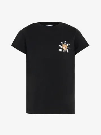 Jongens T-shirt Teddybeer Zwart
