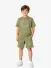 Moschino Jongens Set T-shirt Short Army Groen