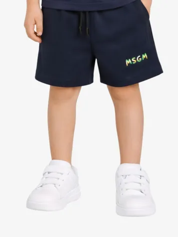 Jongens Short Fleece Donker Blauw