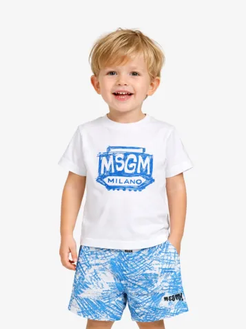 Jongens Baby Set T-shirt Short Mediterran Blauw