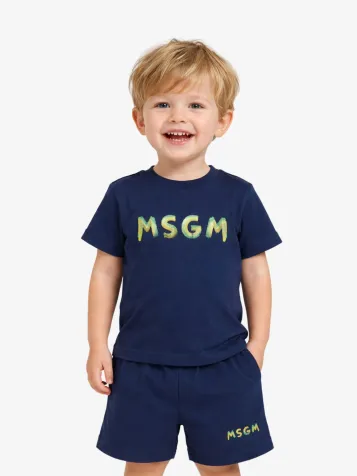 Jongens Baby Set T-shirt Short Donker Blauw