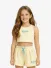 MSGM Junior Meisjes Set Cropped Top Short Lemonade Geel