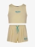 MSGM Junior Meisjes Set Cropped Top Short Lemonade Geel