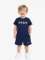 MSGM Junior Jongens Baby Set T-shirt Short Donker Blauw