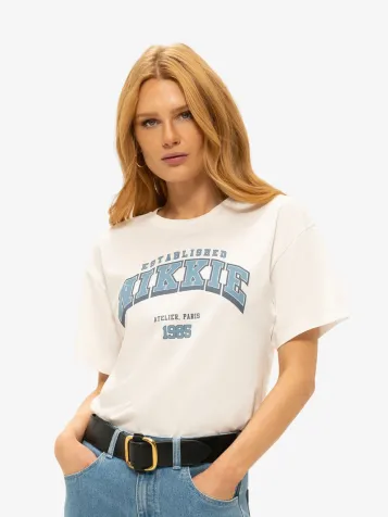 Dames T-shirt 1985 Nikkie Star White