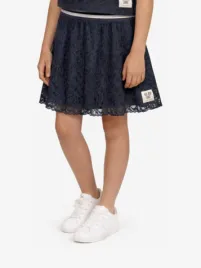 Nik & Nik Meisjes Rok Silke Lace Blue Iris