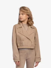 Nik & Nik Meisjes Zomerjas Sev Trenchcoat Praline