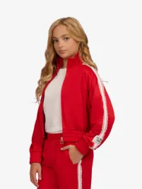 Nik & Nik Meisjes Vest Soof Track Jacket Racing Red