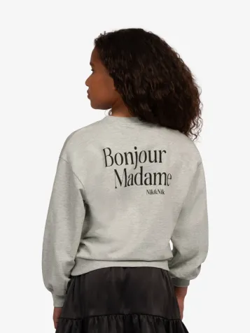 Aila Melange Sweatshirt Grey Melange