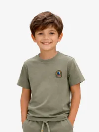Parajumpers Kids Jongens T-shirt Patch Ashen Sage