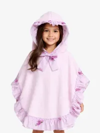Phi Meisjes Poncho Lilac Flowers