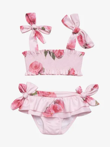Meisjes Bikini Pink Roses