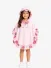 Phi Meisjes Poncho Pink Roses
