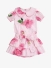 Phi Meisjes Set Blouse Rok Pink Roses