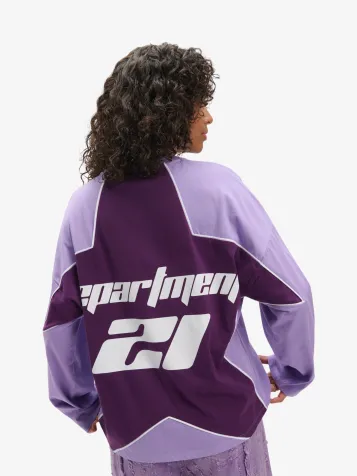 Dames Longsleeve Batt Oversized Lila