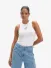 Refined Department Dames Top Raquel Tight Fit Wit