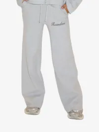 Reinders Dames Broek Lounge Wide Light Grijs Melange