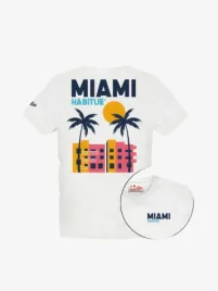 Mc2 Saint Barth Junior Jongens T-shirt Miami Postcard
