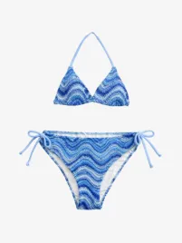 Mc2 Saint Barth Junior Meisjes Bikini Triangle Rachel Sea Wave Soft