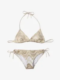 Mc2 Saint Barth Junior Meisjes Bikini Triangle Rachel Sea Wave
