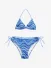Mc2 Saint Barth Junior Meisjes Bikini Triangle Rachel Sea Wave Soft