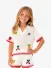 Mc2 Saint Barth Junior Meisjes Polo Knit Fruit Patch