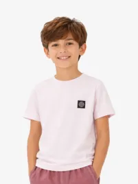 Stone Island Junior Jongens T-shirt Roze