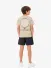 Stone Island Junior Jongens T-shirt Beige