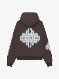 The Couture Club Unisex Hoodie Motion Blurred Emblem Bruin