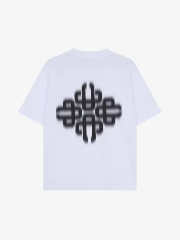PRE ORDER Unisex T-shirt Motion Blurred Emblem Wit Zwart