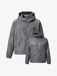 Xplct Heren Zomerjas Reverse Windbreaker Licht Grijs
