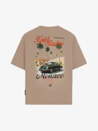 Xplct Heren T-shirt Monaco Taupe