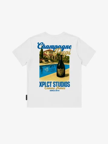 Heren T-shirt Champagne Off White