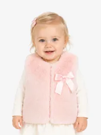 Adee Meisjes Baby Gilet Dani Pale Roze